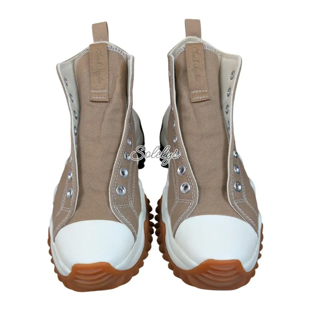 Converse Run Star Motion High Canvas Sand Dune Tan Platform Sneaker Womens 9.5